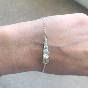 BHLDN bracelet silver rhinestone